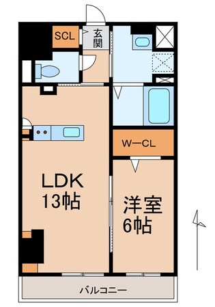 和歌山駅 徒歩7分 5階の物件間取画像